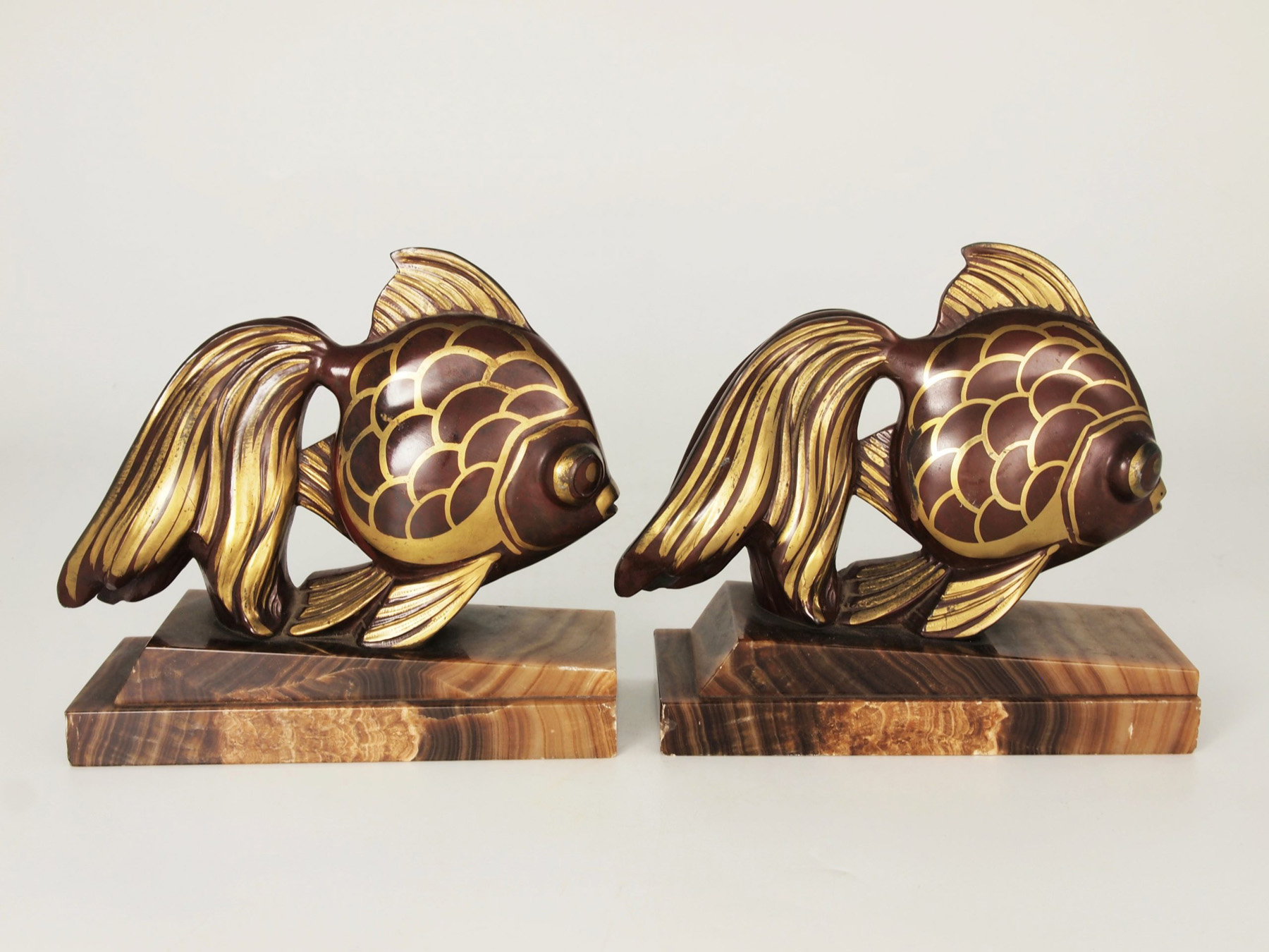 Art Deco Fish Bookends* - Nouveau Deco Arts