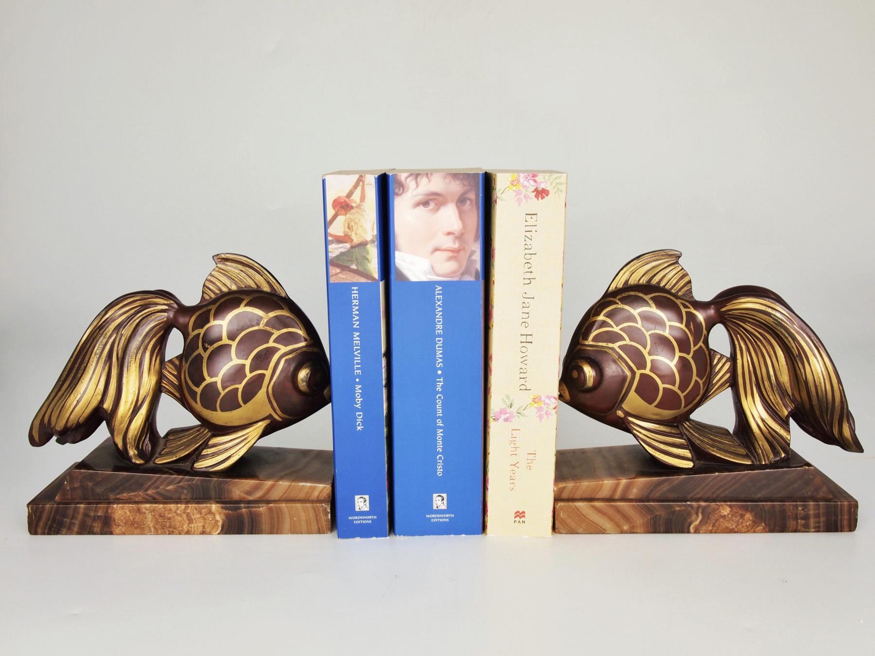 Art Deco Fish Bookends* - Nouveau Deco Arts