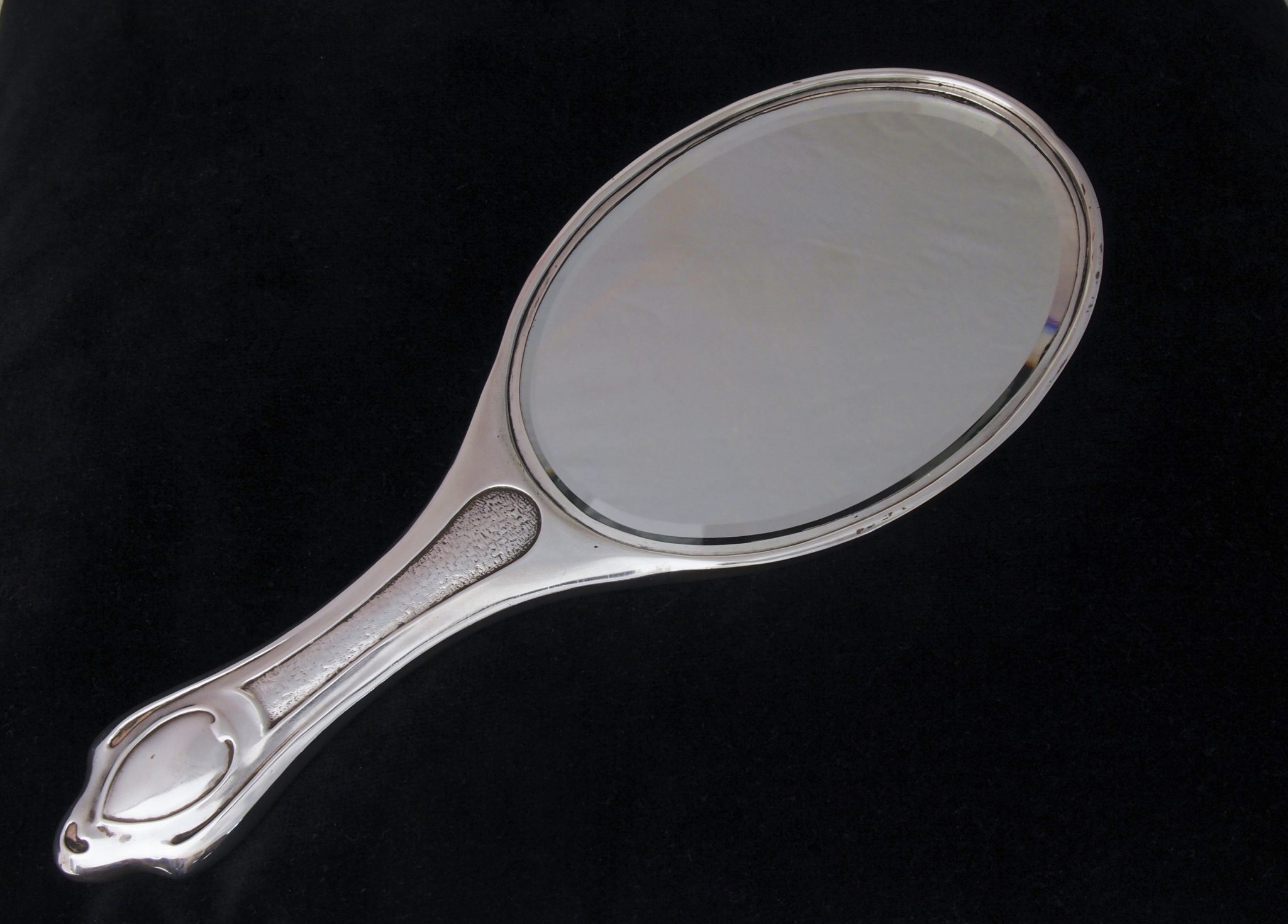 Art Nouveau Silver Hand Mirror* Nouveau Deco Arts