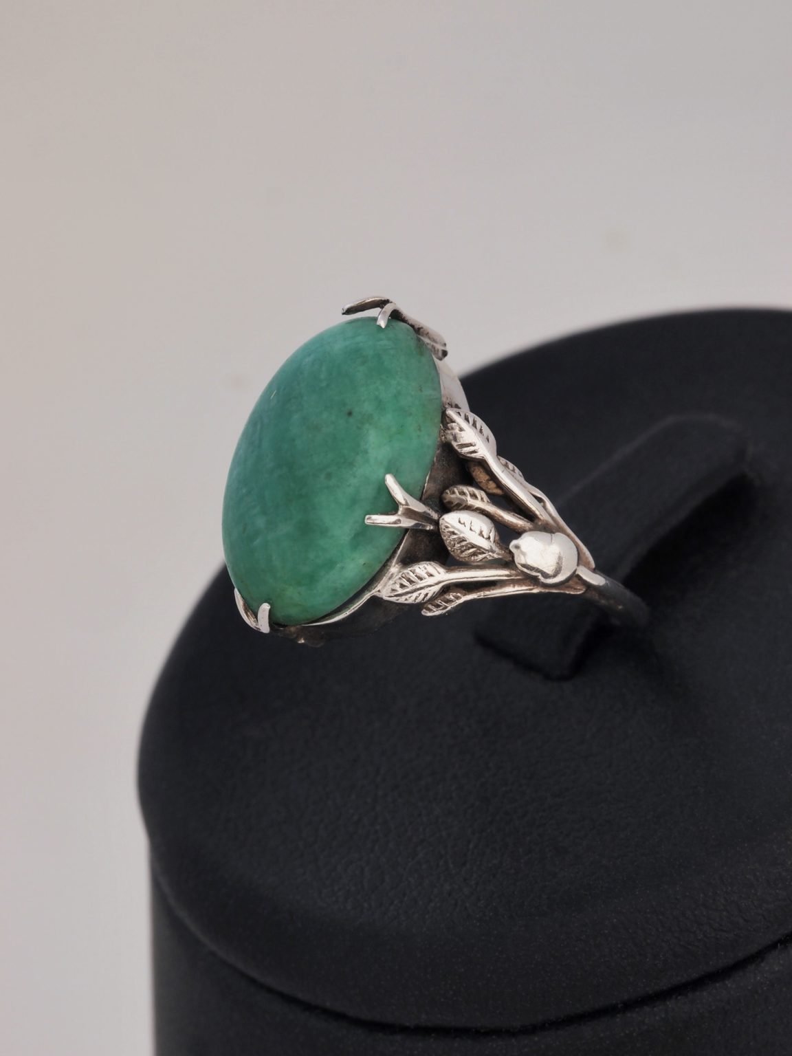 Arts & Crafts Silver and Amazonite Ring* - Nouveau Deco Arts